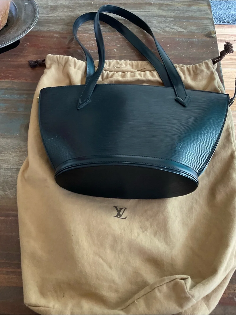 Louis Vuitton Saint Jacques Epi Black Shoulder Bag